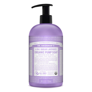 Dr. Bronner's 4-in-1 Organic Sugar Soap Pump Lavender 710mL