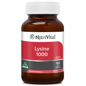 NutriVital Lysine 1000 100 Tablets