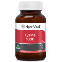 NutriVital Lysine 1000 100 Tablets