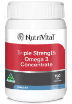 NutriVital Triple Strength Omega 3 Concentrate 150 Capsules