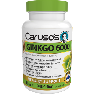 Caruso's Ginkgo 6000 60 Tablets