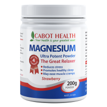 Sandra Cabot Health Magnesium Ultra Potent 200g Strawberry