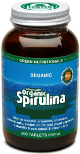 MicrOrganics Green Nutritionals Mountain Organic Spirulina 200 Tablets