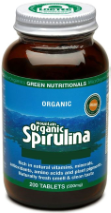 MicrOrganics Green Nutritionals Mountain Organic Spirulina 200 Tablets
