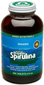 MicrOrganics Green Nutritionals Mountain Organic Spirulina 500 Tablets