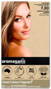 Aromaganic Organic Based Hair Colour 7.30 Medium Golden Blonde