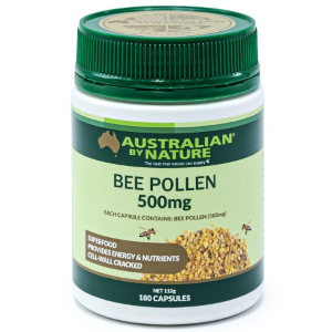 Australian By Nature Bee Pollen 500mg 180 Capsules