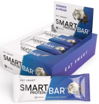 Smart Protein Bar Cookies & Cream 60g Box of 12