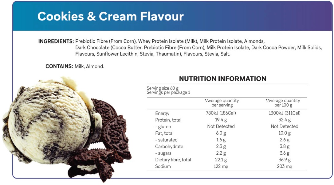 Smart Protein Bar Cookies & Cream