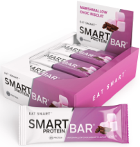 Smart Protein Bar Marshmallow Choc Biscuit 60g Box of 12