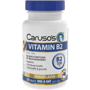 Caruso's Vitamin B2 100mg Riboflavin 120 Tablets