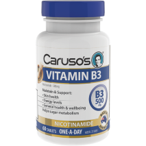 Caruso's Vitamin B3 500mg Nicotinamide 60 Tablets