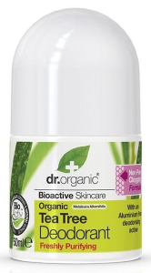 Dr Organic Tea Tree Roll-on Deodorant 50mL 
