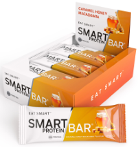 Smart Protein Bar Caramel Honey Macadamia 60g Box of 12