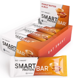 Smart Protein Bar Peanut Butter Jelly 60g Box of 12