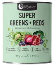 Nutra Organics Super Greens + Reds 300g